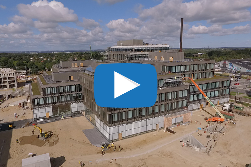 Dronevideo fra byggeriet i Gellerup